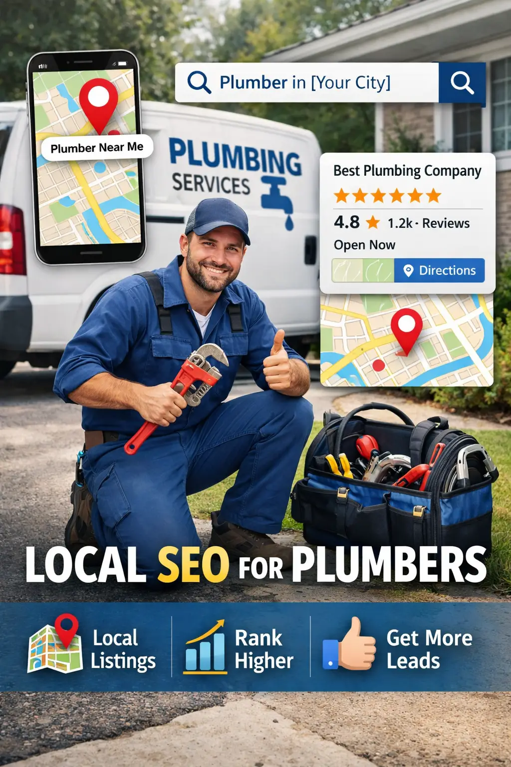 Plumbing business local SEO service